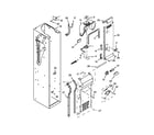 KitchenAid KSSC42FTS18 freezer liner and air flow parts diagram