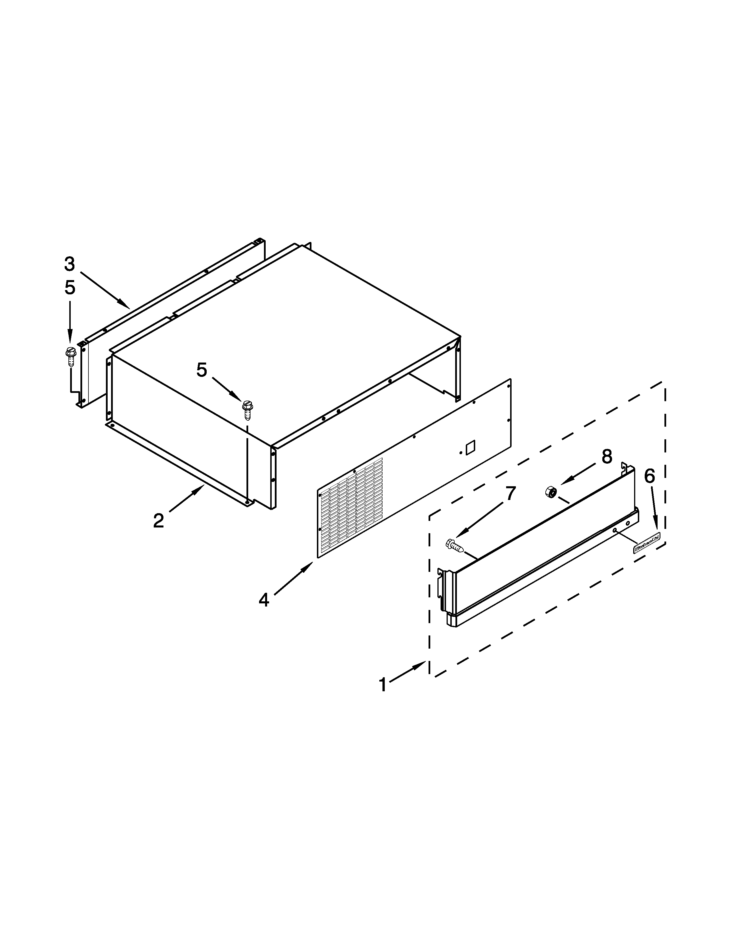 TOP GRILLE AND UNIT COVER PARTS