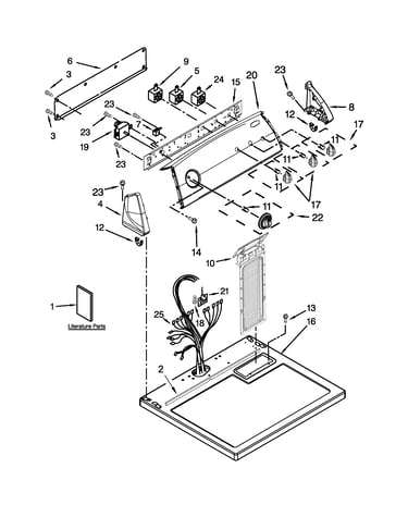 Top and console parts