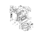 Whirlpool 7EWED1705YM2 cabinet parts diagram