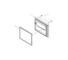 Ikea IX3HHEXDSM00 freezer door parts diagram