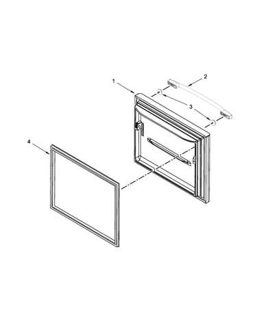 Freezer door parts