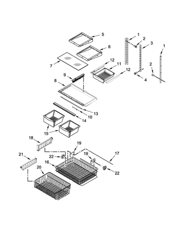 Shelf parts