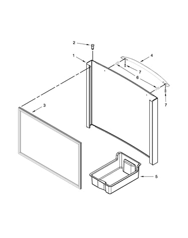 Freezer door parts