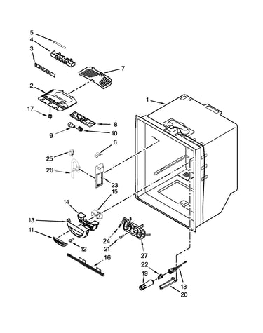 Refrigerator liner parts