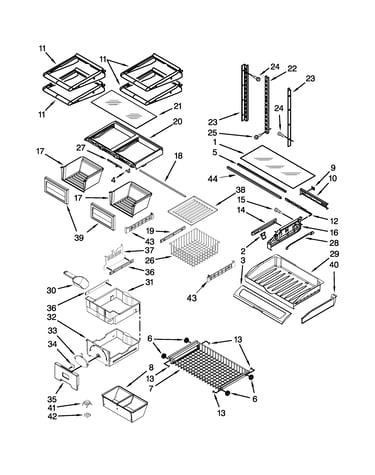 Shelf parts