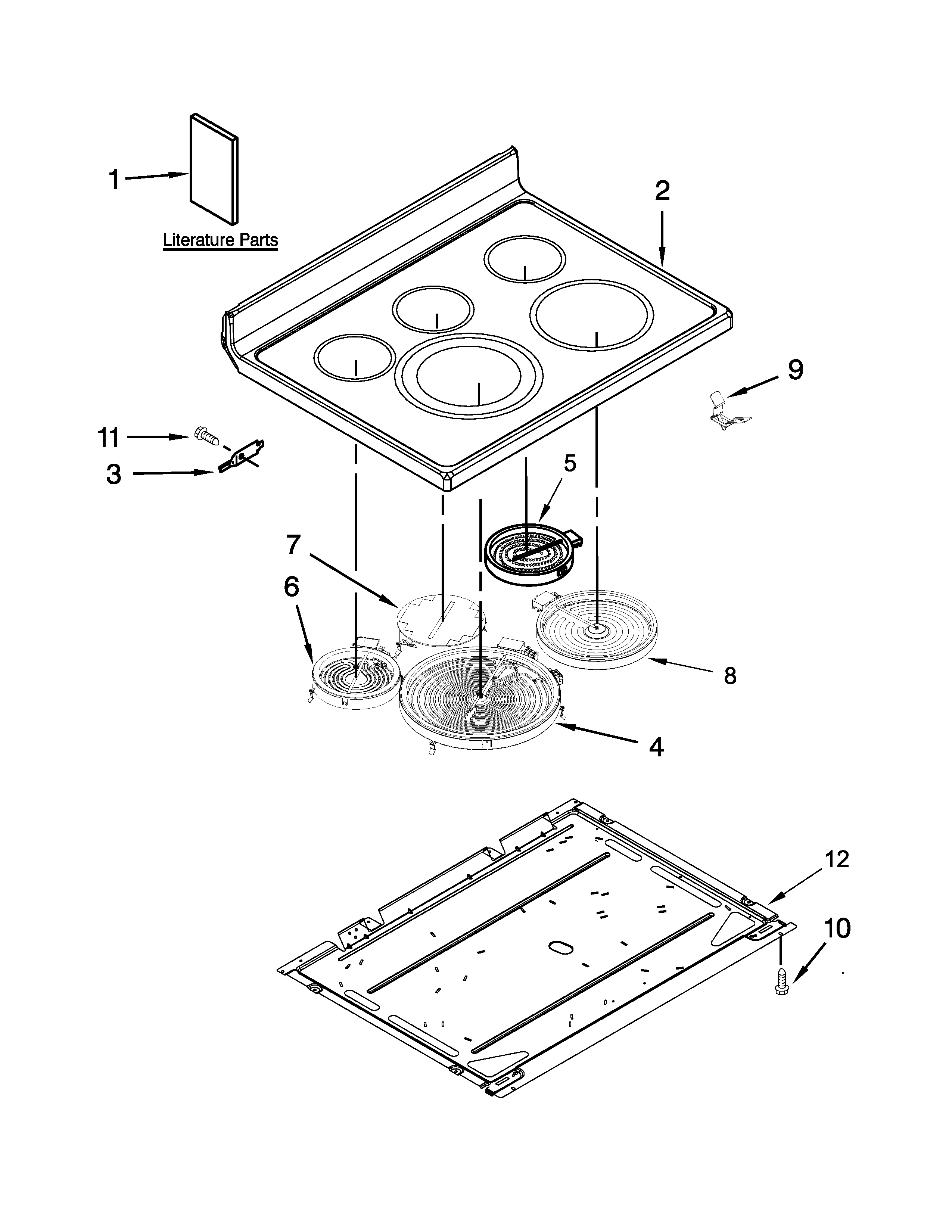 Cooktop parts