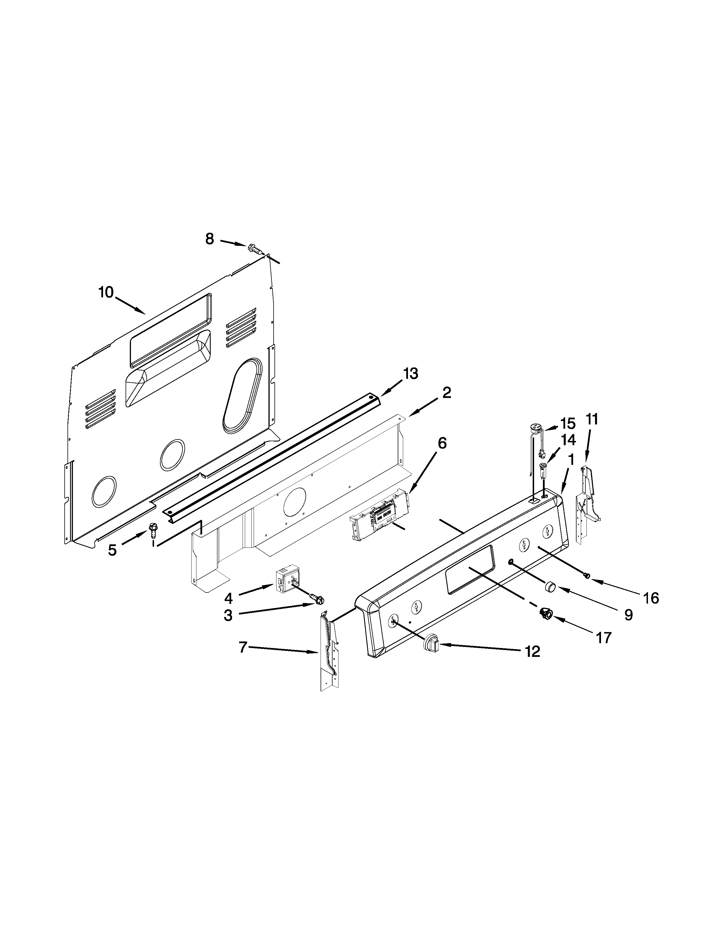 Control panel parts