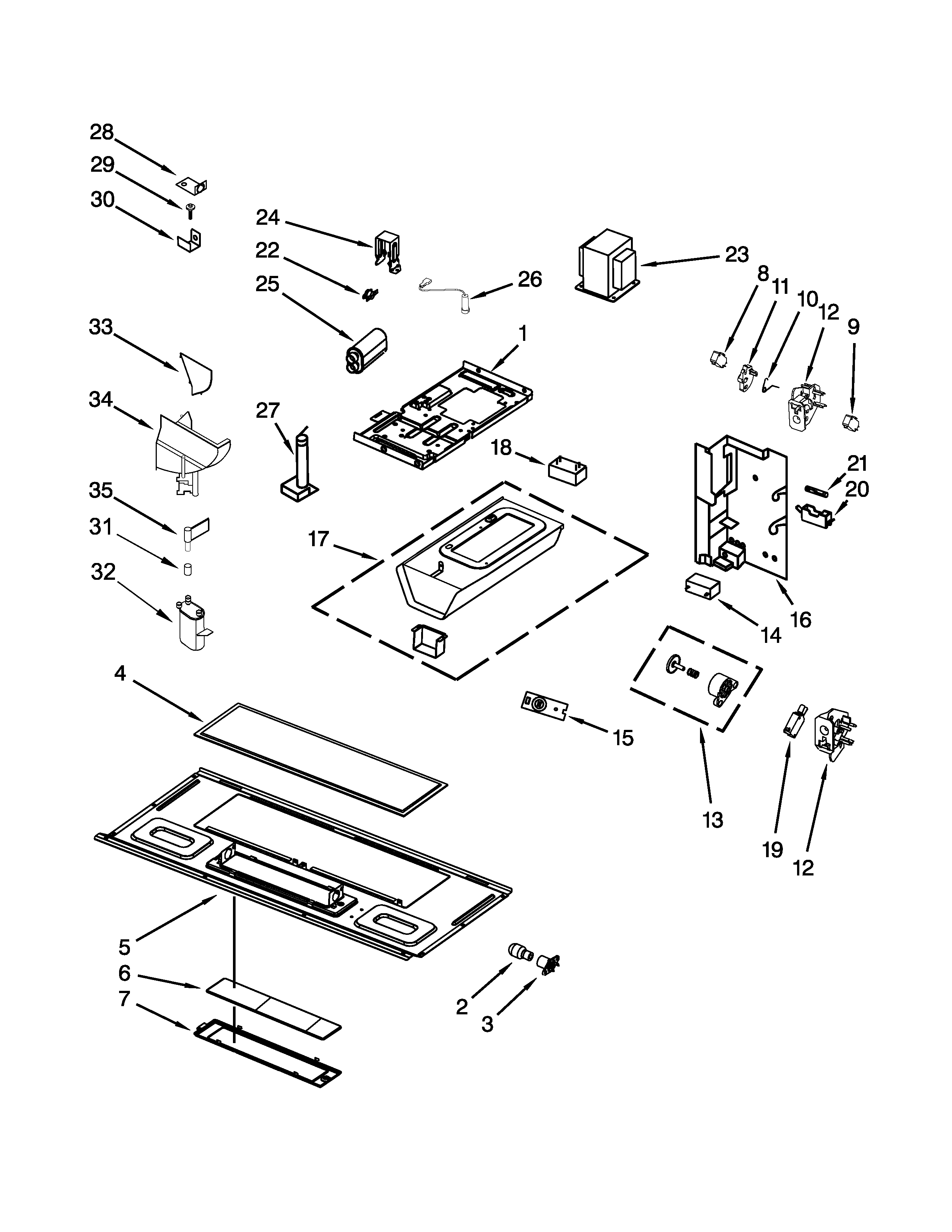 Interior and ventilation parts