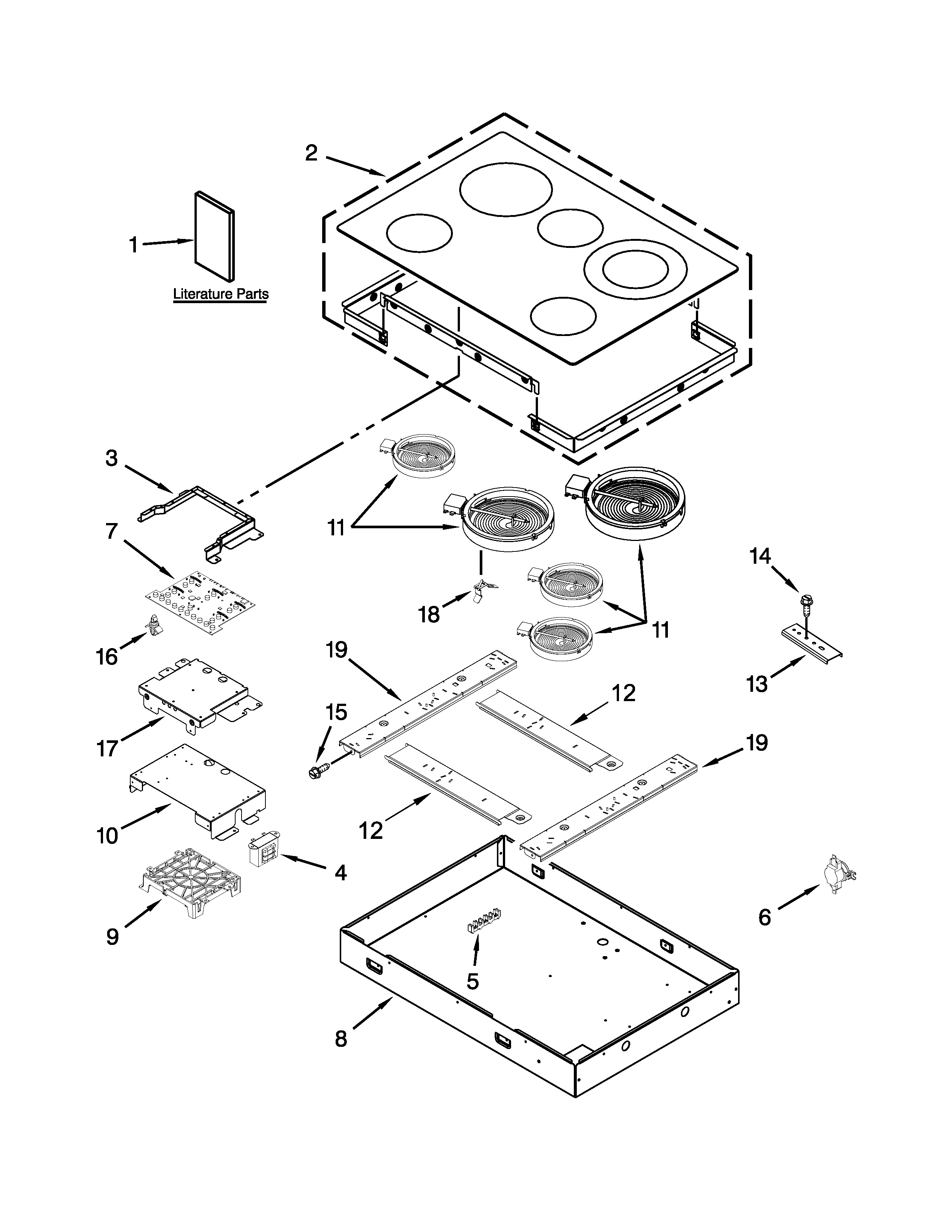 Cooktop parts