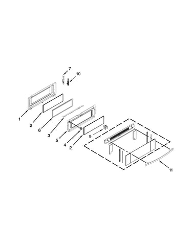 Upper door parts
