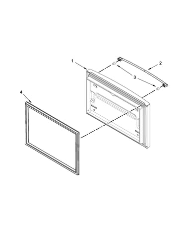 Freezer door parts