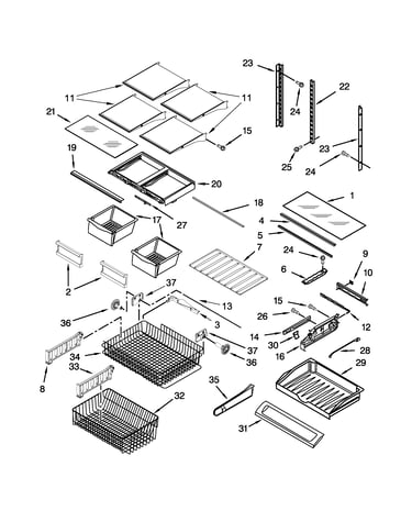 Shelf parts