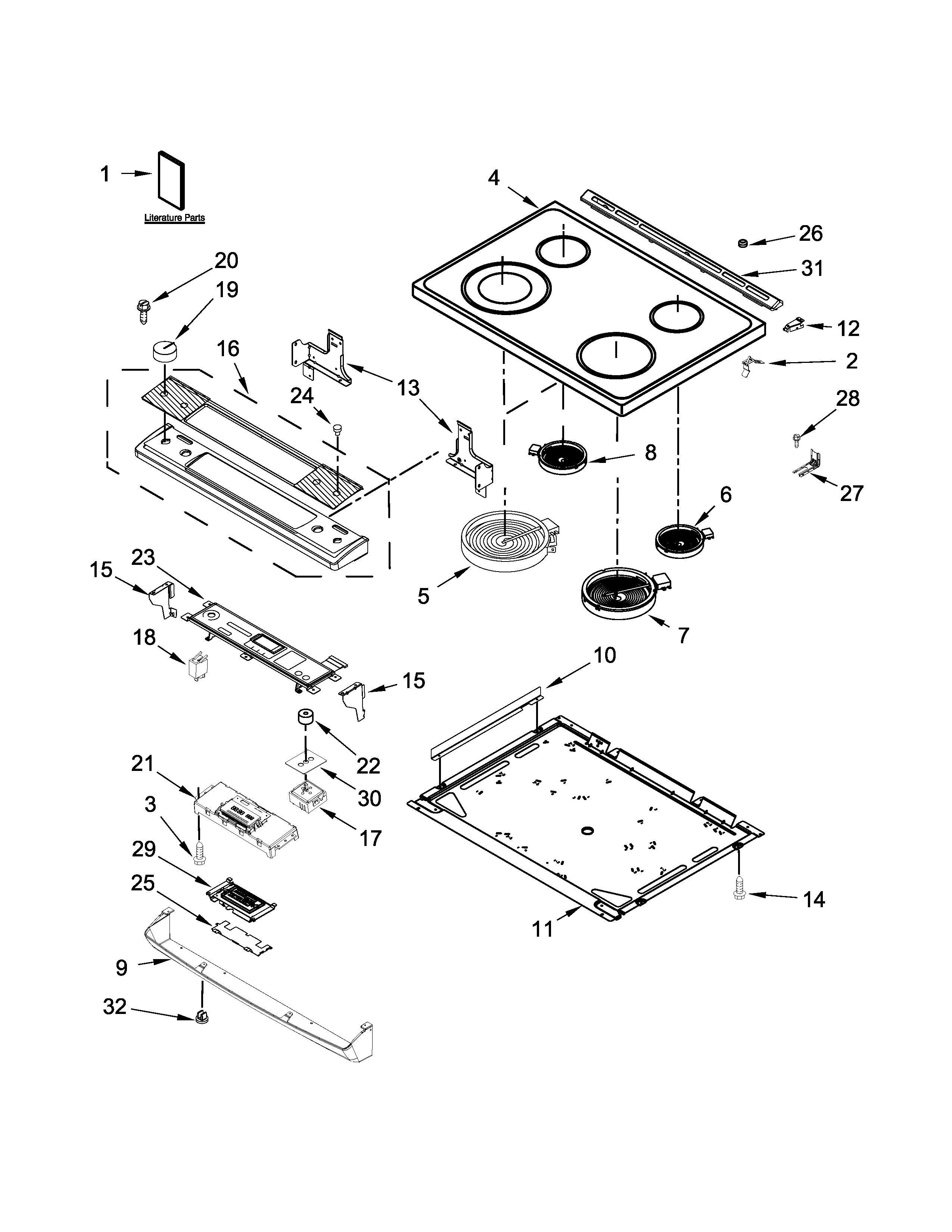 COOKTOP PARTS