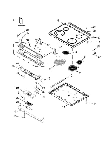 Cooktop parts