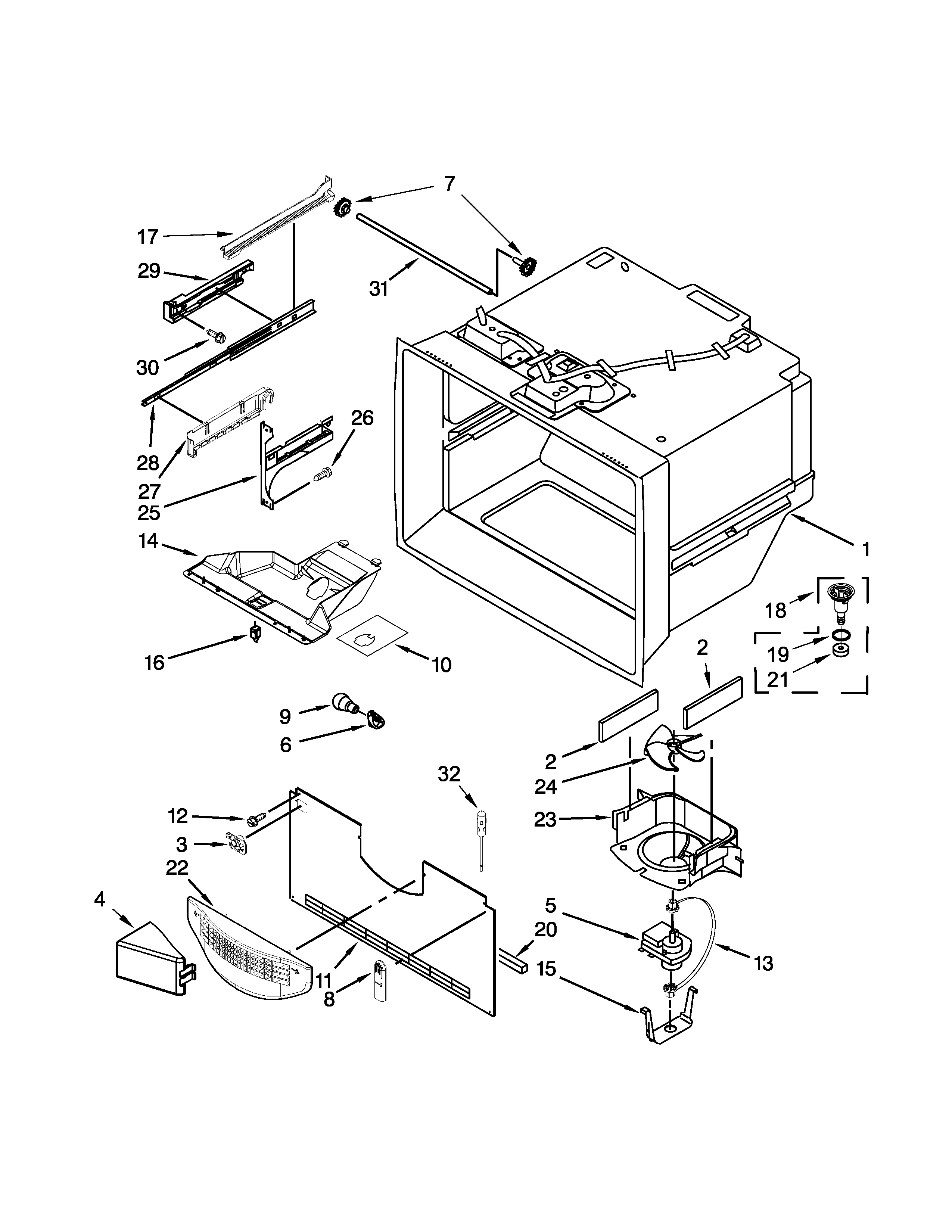 FREEZER LINER PARTS