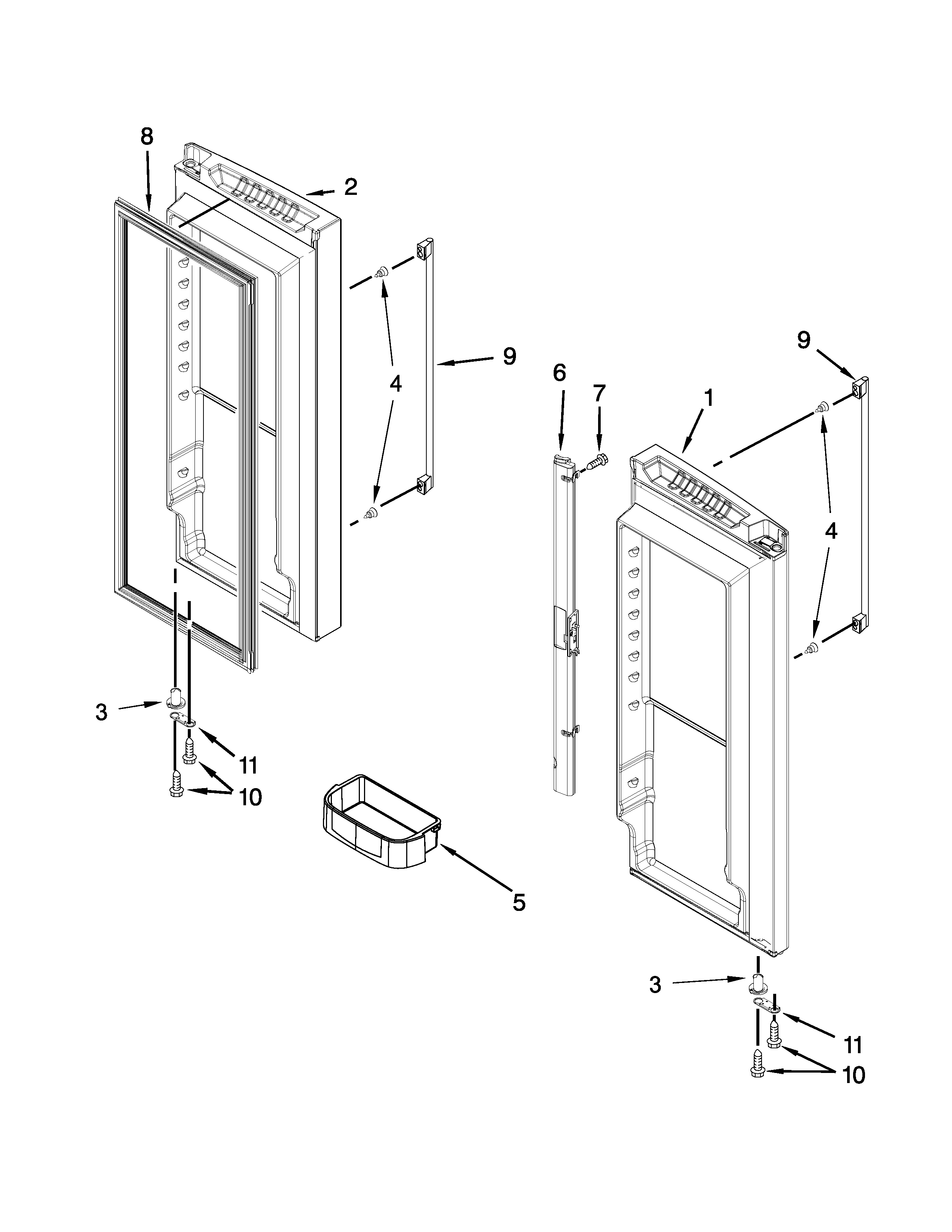 REFRIGERATOR DOOR PARTS