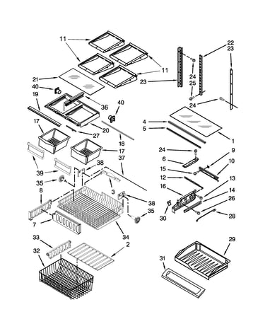 Shelf parts