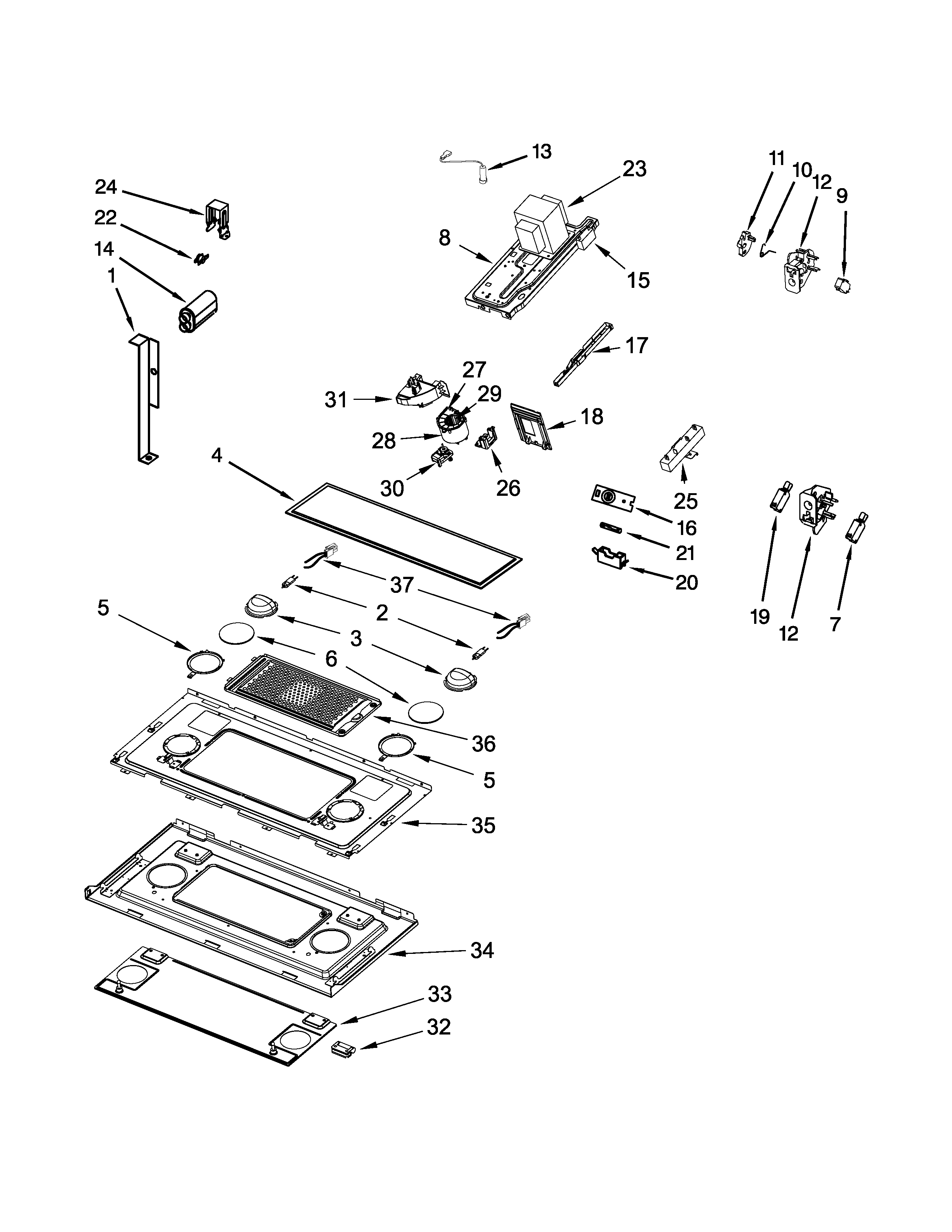 Interior and ventilation parts