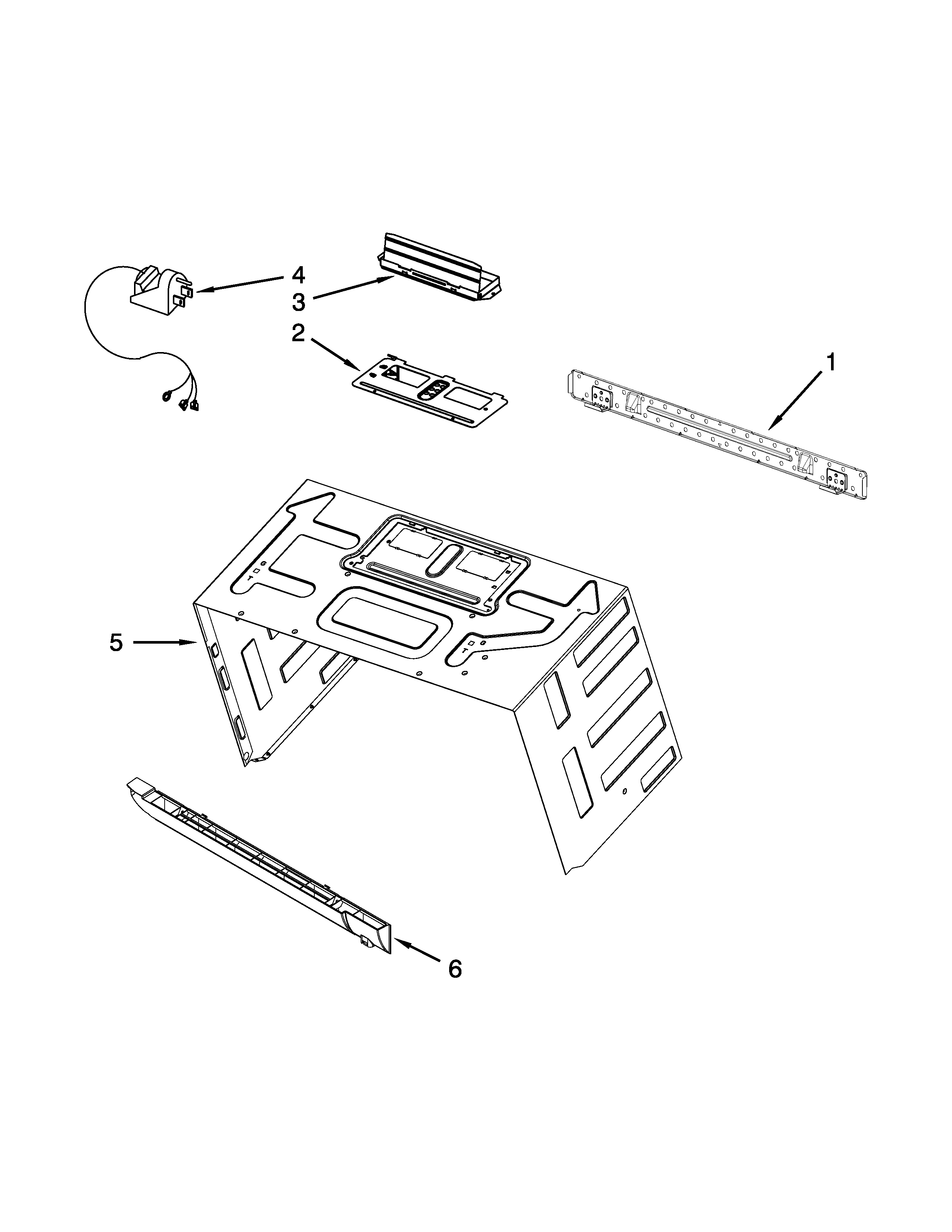 Cabinet and installation parts