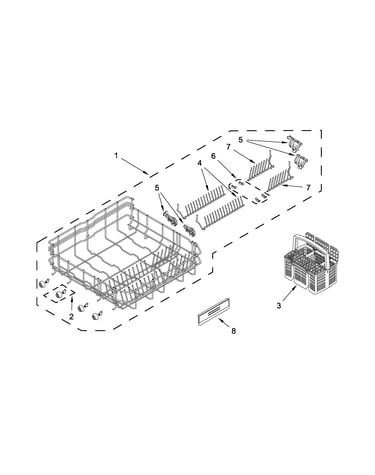 Lower rack parts