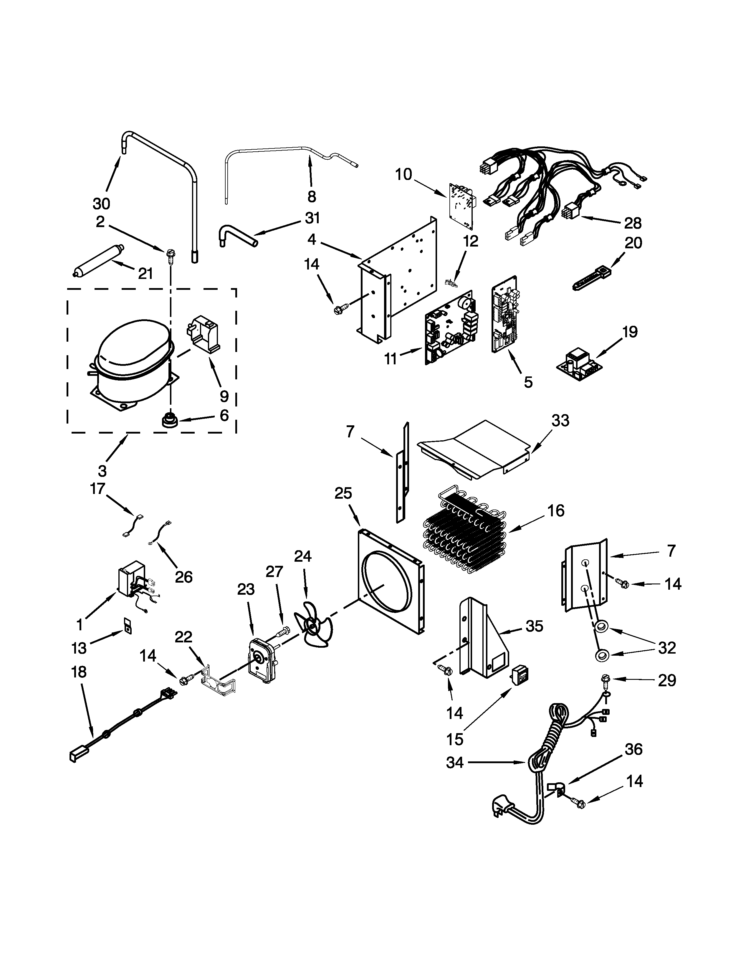 Upper unit parts