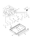 Burner box, gas valves and switch parts