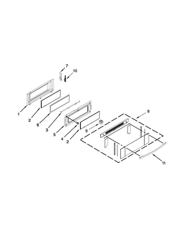 Upper door parts