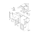 Whirlpool 3LWTW5550YW2 top and cabinet parts diagram