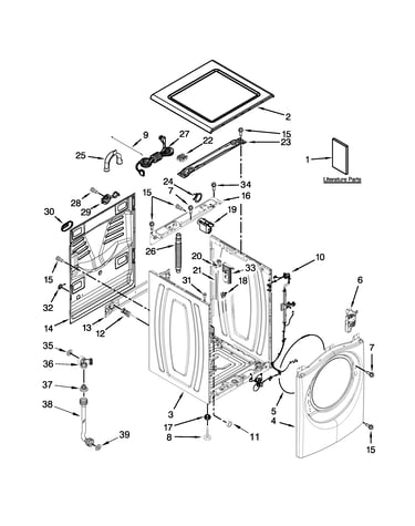 Top and cabinet parts