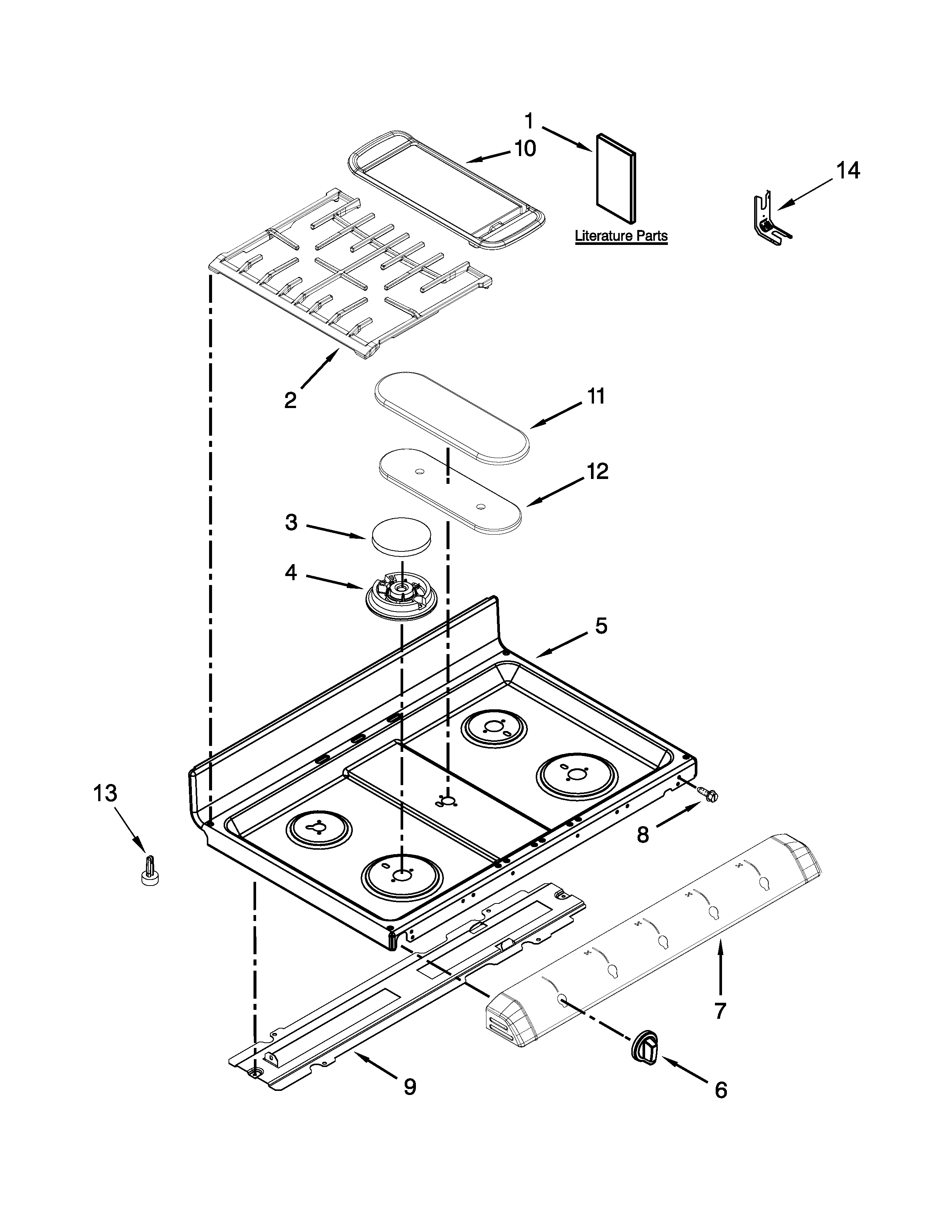 Cooktop parts