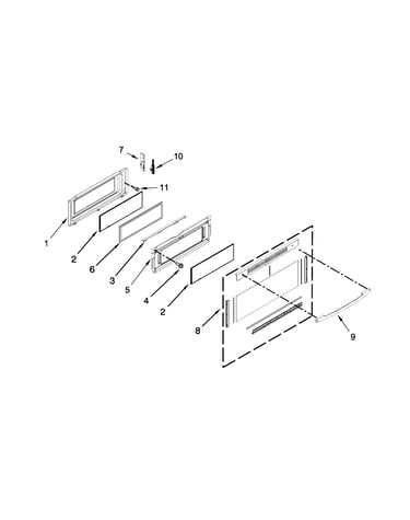 Upper door parts