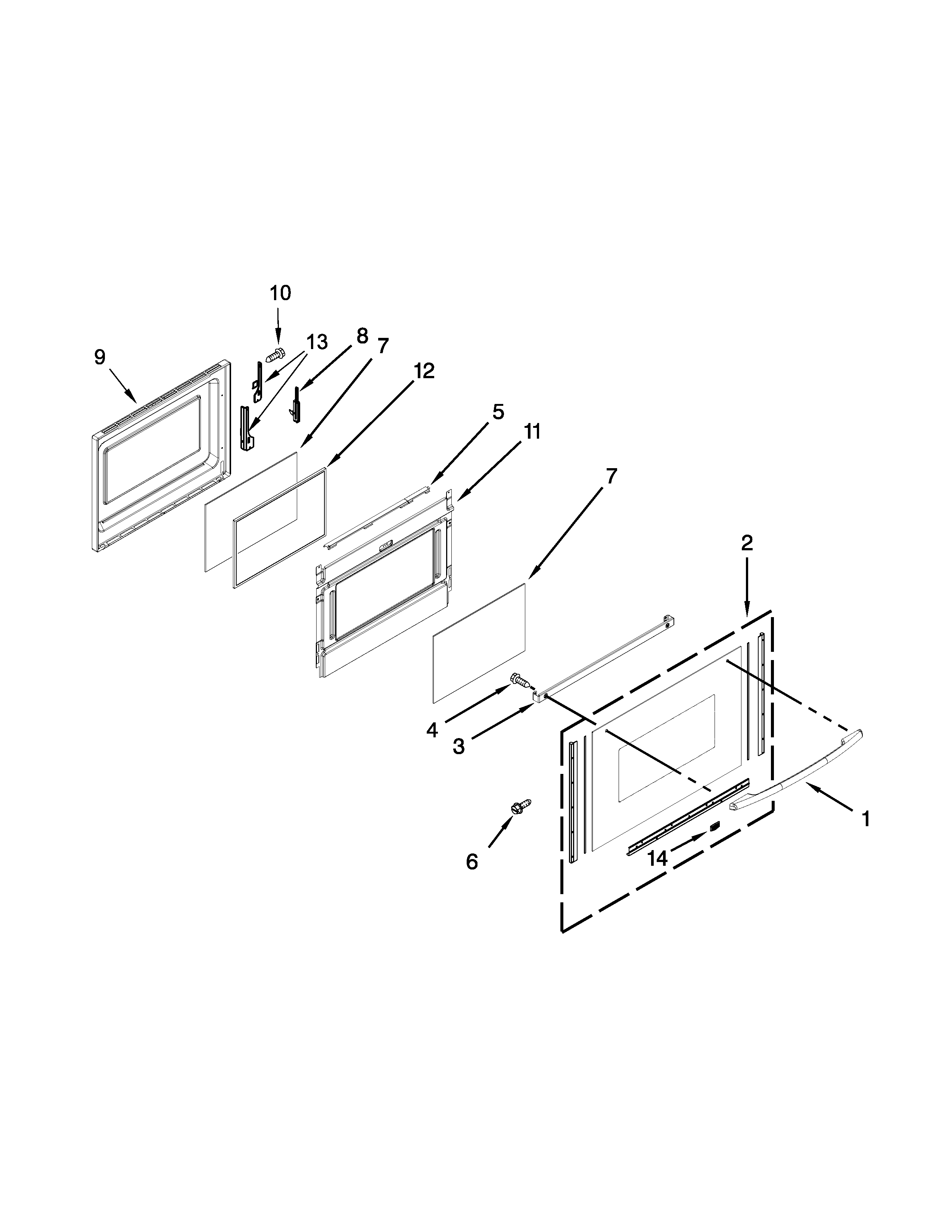 Lower door parts
