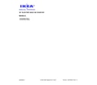 Ikea ICR555DW00 cover sheet diagram