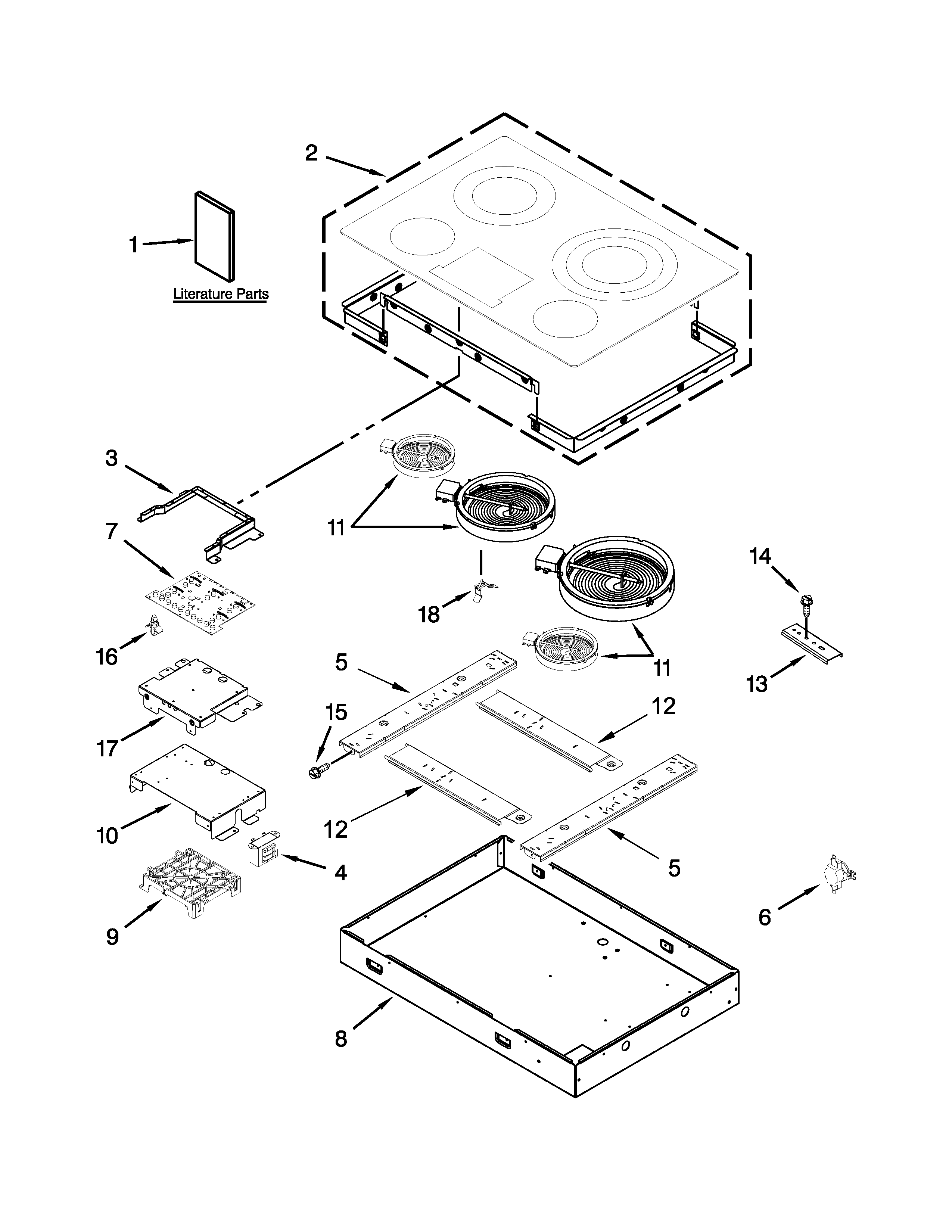 Cooktop parts