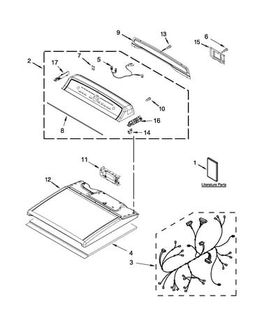 Top and console parts