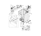 Whirlpool YWED8000DW0 cabinet parts diagram