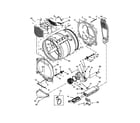 Whirlpool YWED8000DW0 bulkhead parts diagram