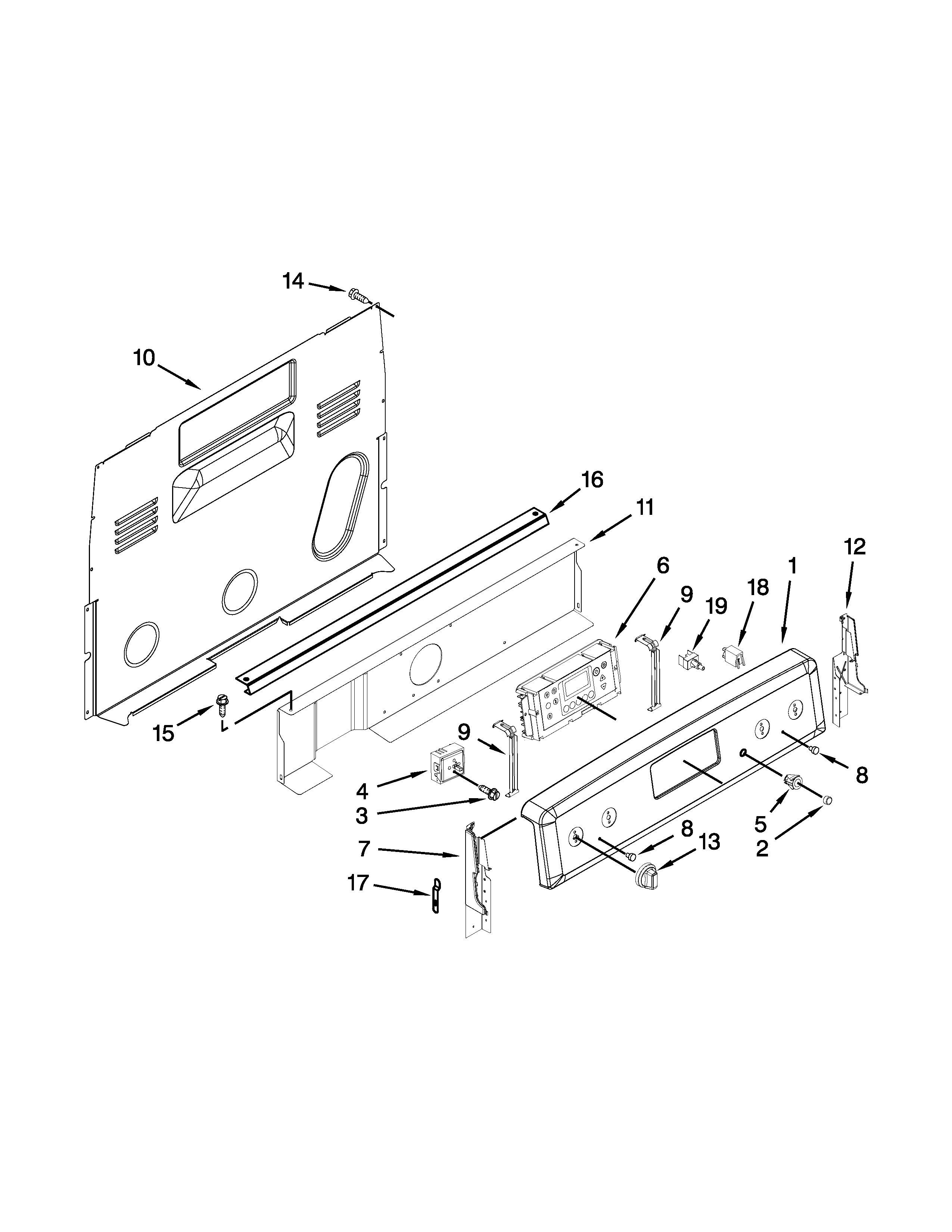 Control panel parts