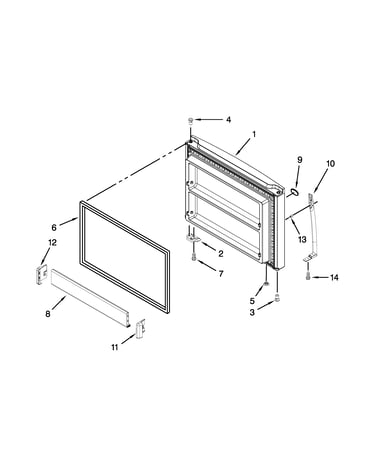 Freezer door parts