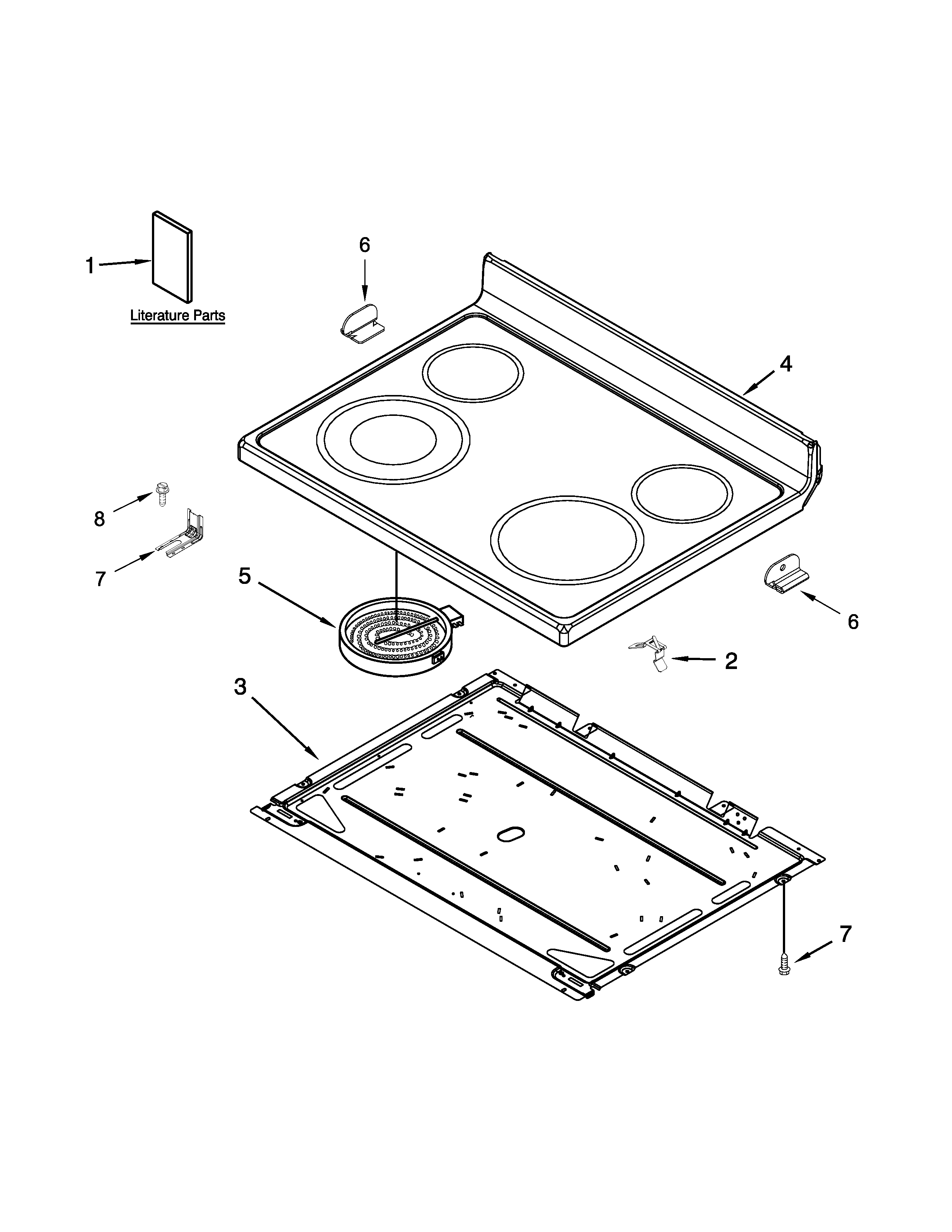 Cooktop parts