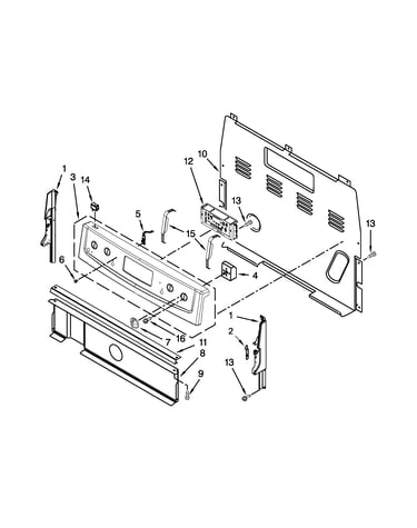 Control panel parts