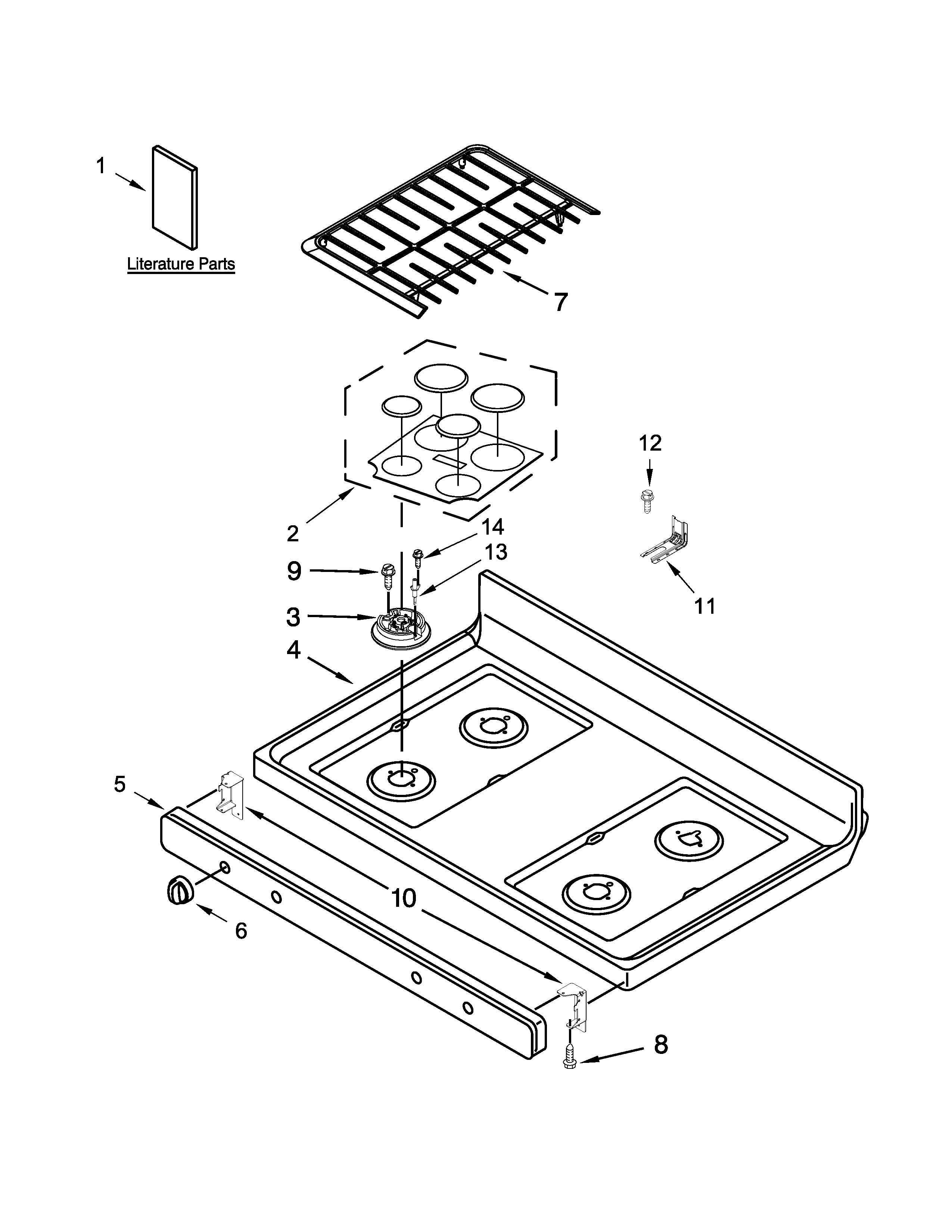 Cooktop parts