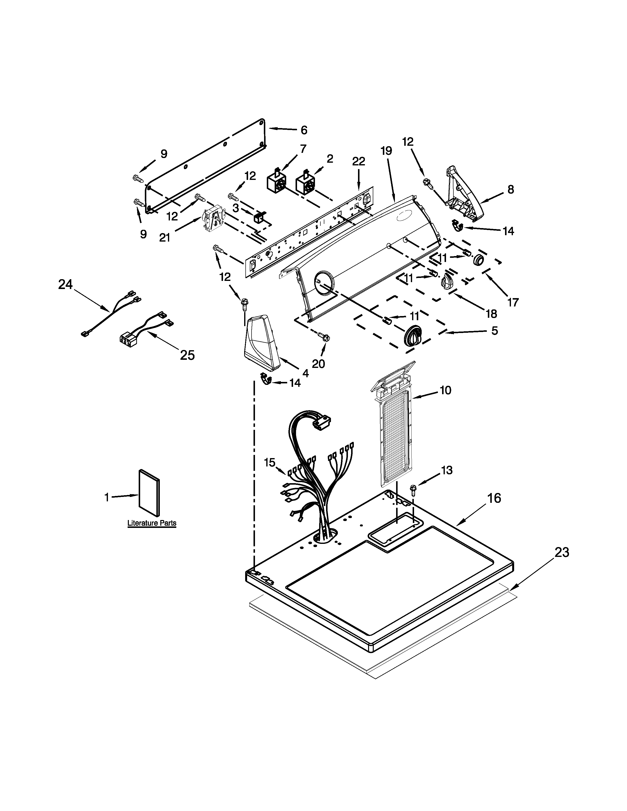 Top and console parts