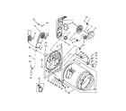 Whirlpool YWED7300DW0 bulkhead parts diagram