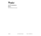 Whirlpool WRF57R18DM00 cover sheet diagram