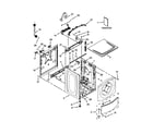 Whirlpool WFW8300SW01 top and cabinet parts diagram