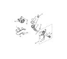Whirlpool WFW8300SW01 pump and motor parts diagram
