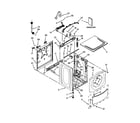Whirlpool WFW8300SW03 top and cabinet parts diagram
