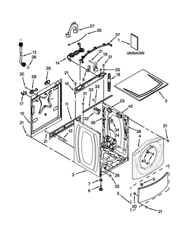 Top and cabinet parts